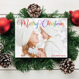 Fotografiverktyget för god jul Rainbow Script-fami