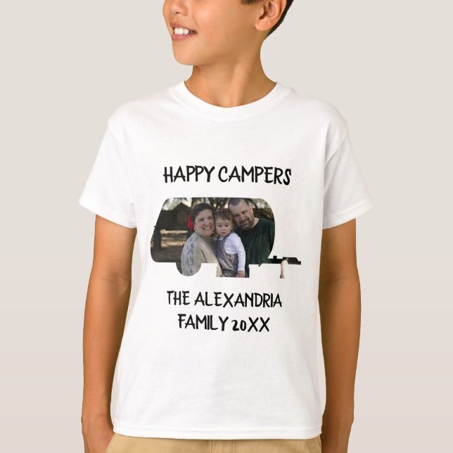 Fotografivideokameror för husvagn med anpassningsb t shirt (Framsida)