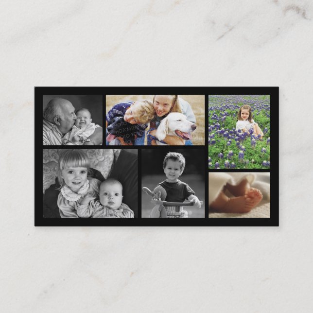 Fotografmallvisitkort Visitkort (Framsida)