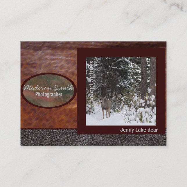 Fotografportfölj Visitkort (Framsida)