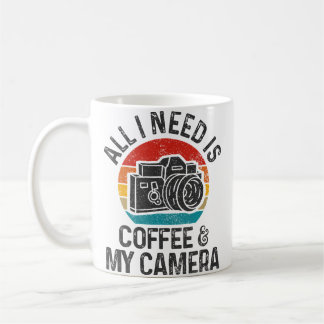 Fotografpresent Kaffekamera Rolig Vintage Foto Kaffemugg