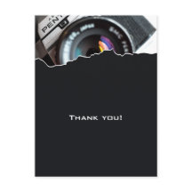 Fotografstudio Reklam Kort för Tack