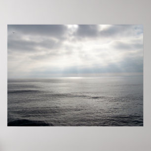 Fotografvägg för kvällsbilder av Sjölandskapet Lug Poster