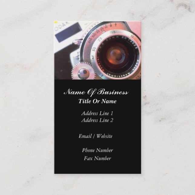 Fotografvisitkort Visitkort (Framsida)