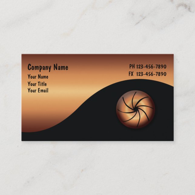 Fotografvisitkortar Visitkort (Framsida)