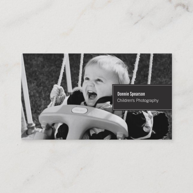 Fotografvisitkortmall Visitkort (Framsida)