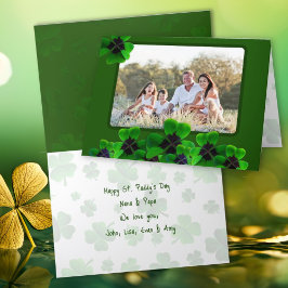 Fotohälsningskort för St. Patricks dag Helgkort