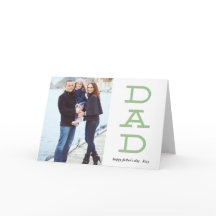 Fotohälsningskort med fetstil Brev Pappa Fars dag