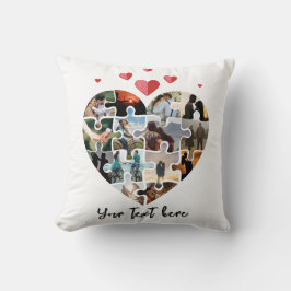 Fotohjärtegåva från alla hjärtans dag kudde