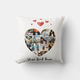 Fotohjärtegåva från alla hjärtans dag kudde