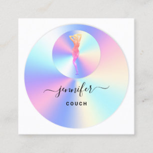 Fotoholograf QR-Logotyp för doseringsfoto Fyrkantigt Visitkort