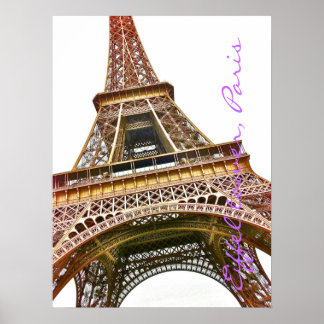 Fotoillustration av Eiffel torn. Poster