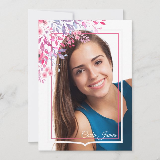 Fotoinbjudan för bekräftelse av Vår Inbjudningar (Framsida)