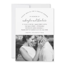 Fotoinbjudan för Rosa Par Shower