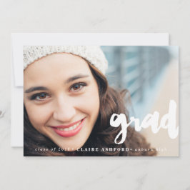 Fotoinbjudan för Snyggt Skriptöverlägg Studenten Inbjudningar