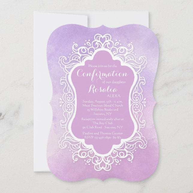 Fotoinbjudan för vintage Ram Inbjudningar (Framsida)