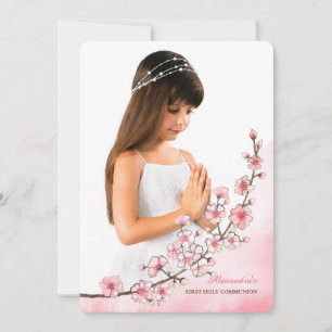 Fotoinbjudan till Cherry Blommar Gren Inbjudningar