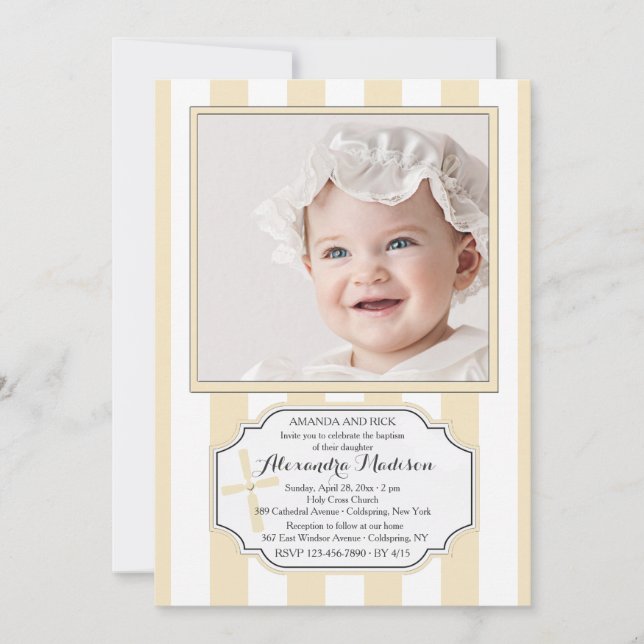 Fotoinbjudan till Cosmopolitan Religiösa Inbjudningar (Framsida)