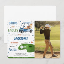 Fotoinbjudan till Golf Birthday