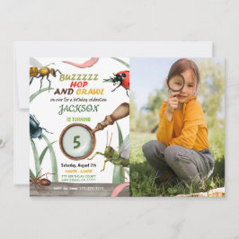 Fotoinbjudan till kryp inbjudningar