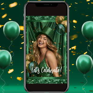 Fotoinbjudan till Luxury Grönt St patrick's day Inbjudningar