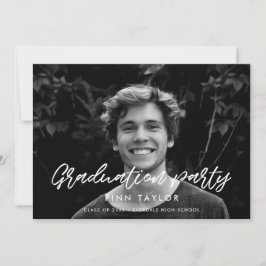 Fotoinbjudan till modern studentfest meddelande