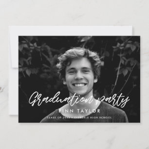 Fotoinbjudan till modern studentfest meddelande