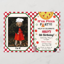 Fotoinbjudan till Pizza Party