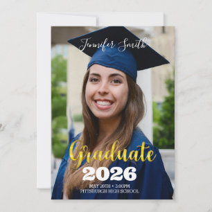 fotoinbjudan till Studenten Inbjudningar