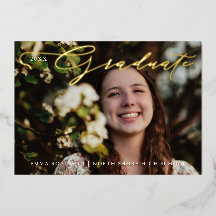 Fotoinbjudan till Studenten Tassel-skript