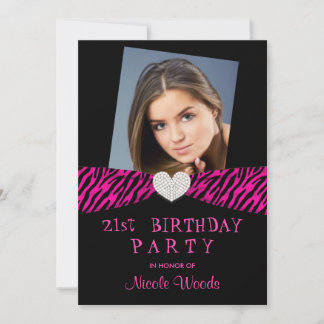Fotoinbjudningar till 21:a födelsedagen i Party - Inbjudningar
