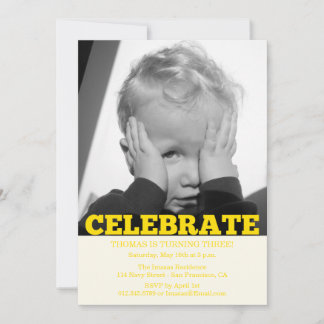 Fotoinbjudningar till Boy Födelsedagsfest Inbjudningar