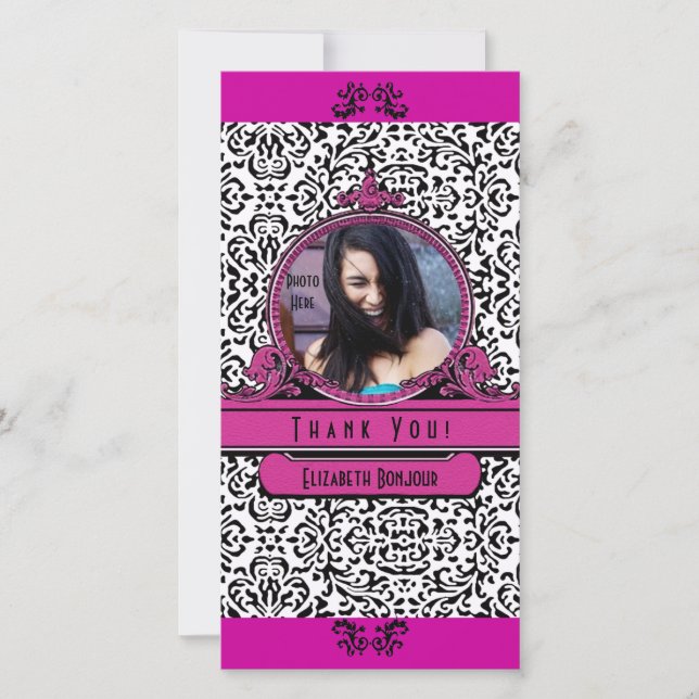 Fotoinfogning ~ Fotoport för Tack Kort (Framsida)