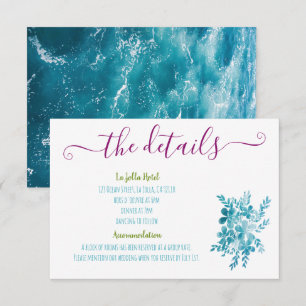 Fotoinformation om modern Bright Blommigt Blue Ros Tilläggskort