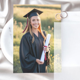 Fotoinmatningskort för Vellum Studenten-kort Inbjudningar