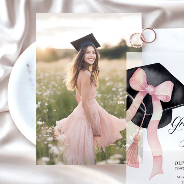 Fotoinmatningskort för Vellum Studenten-kort Inbjudningar (Skapare uppladdad)