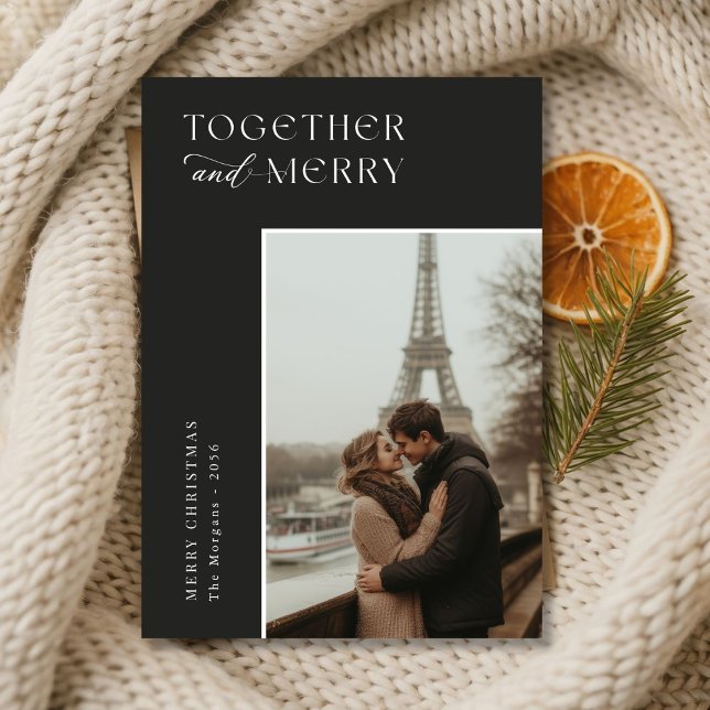 Fotojul för familjen Merry Elegant tillsammans Julkort (Skapare uppladdad)