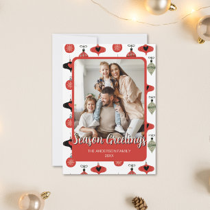 Fotojul för familjen Season Hälsning Julkort