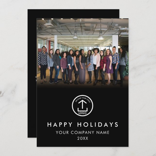 Fotojul för Modern Business Team Photo Logotyp (Fram/baksida)