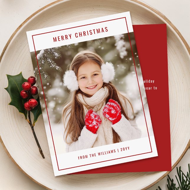 Fotojul för modern Snyggt-familj Julkort (Skapare uppladdad)