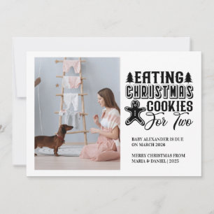 Fotojulcookies i 2 Gravider Julkort