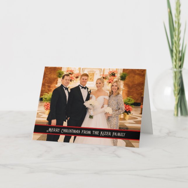 Fotojulens moderna inspirivitetskort kort (Framsida)