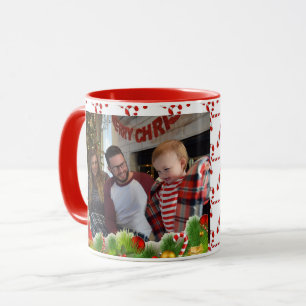 Fotojulfamiljegåva från Baby till mormor Mugg
