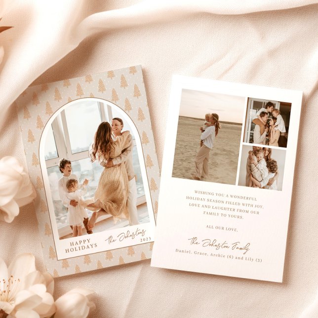 Fotojulkort, Chirstmas Träd Helgdag-kort Inbjudningar (Skapare uppladdad)