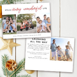 Fotojulkort | Crazy Wonderful Life Julkort