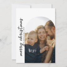 Fotojulkort för modern Arch-familj - Helgdag