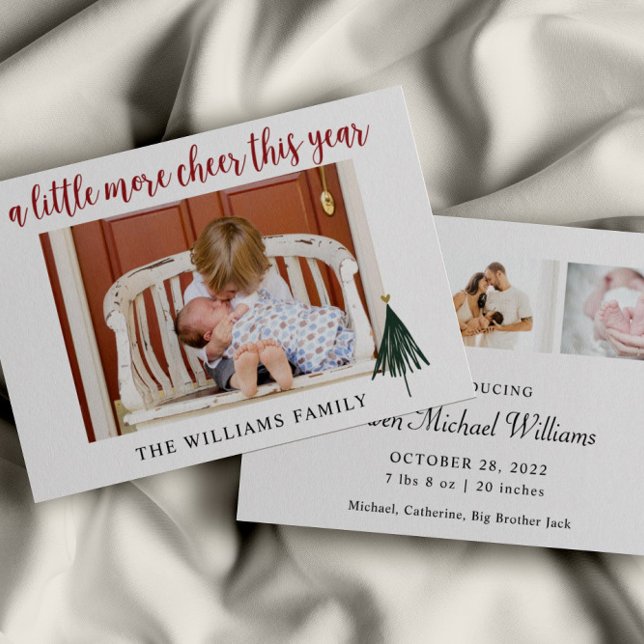 Fotojulkort för Modern Calligraphy-familjen Inbjudningar (Skapare uppladdad)