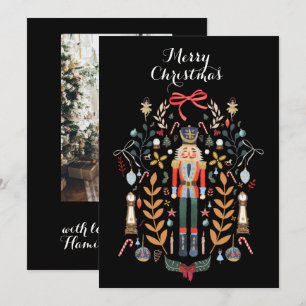Fotojulkort för Nutcracker-familjen Inbjudningar