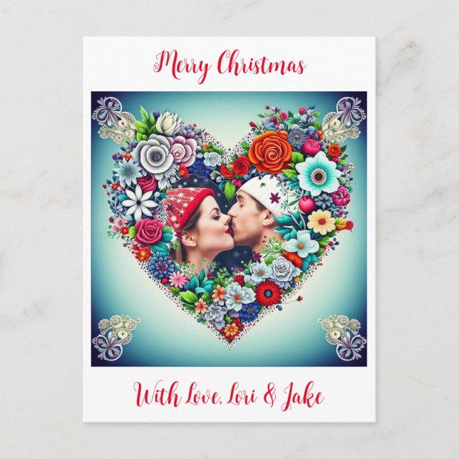 Fotojulkort för nya Par Helg Vykort (Framsida)