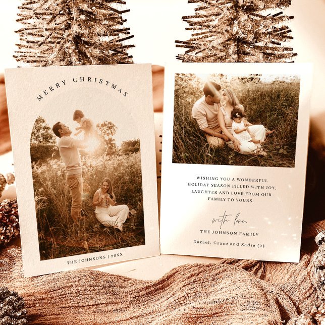 Fotojulkort | Modern Helgdag-fotokort Inbjudningar (Skapare uppladdad)